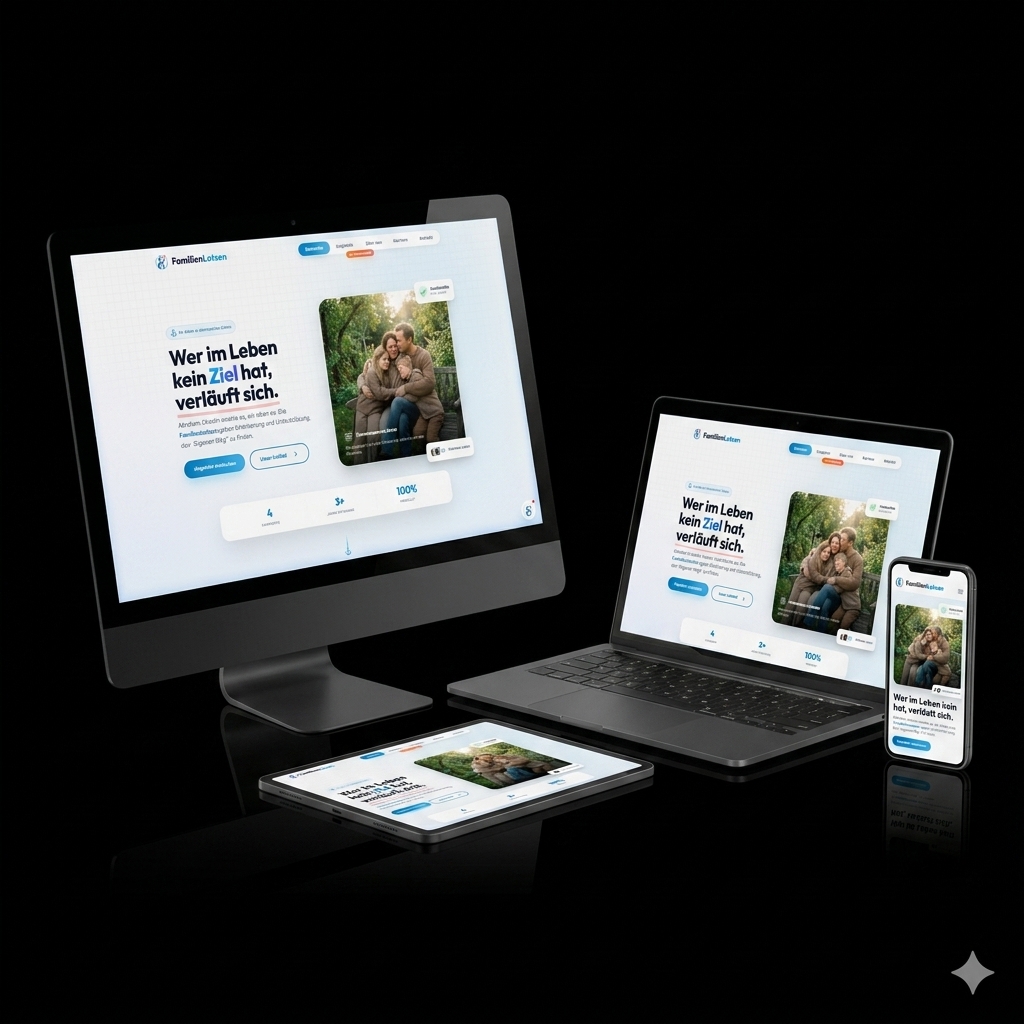 Modernes Webdesign für Familienlotsen - Referenz Boeck Systems