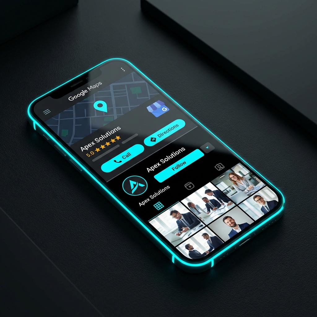 Google Maps Social Mockup